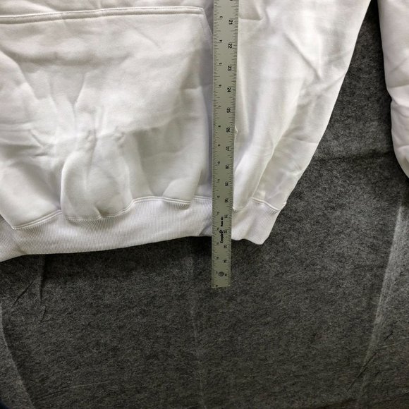 NWT Bronx Express Plain White Hoodie Sweatshirt Unisex Size 4XL DIY Thick - Picture 10 of 11